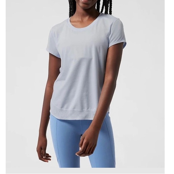 NWT Athleta Girl On The Move Mesh Tee - Picture 8 of 9